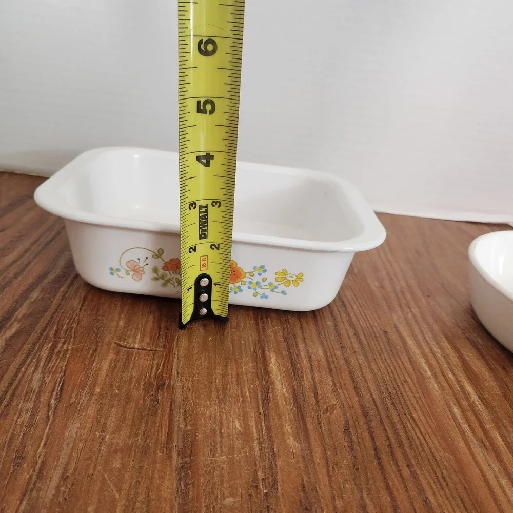 Corning Ware Vintage Wildflower Casserole Dish and Handled Sish (No‎ Lids)